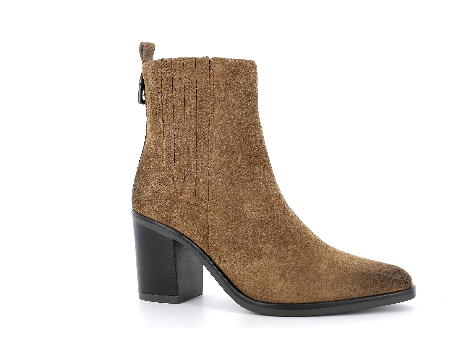 Elue par nous-A46112 Nubuck Velours Marron