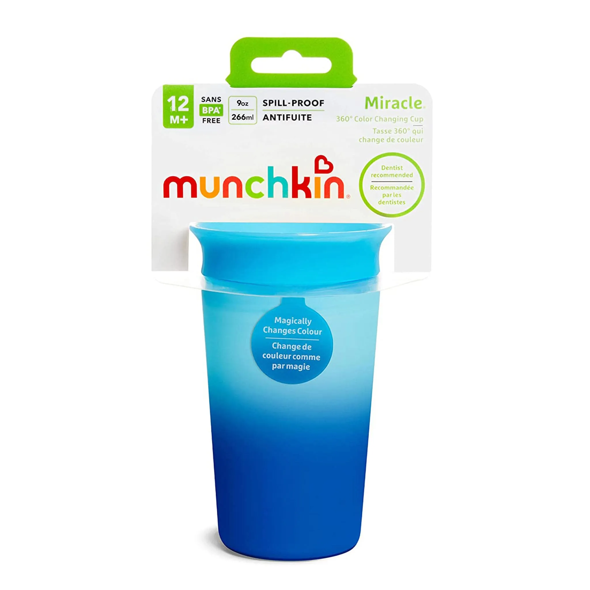 Munchkin Verre Miracle® 360° 9oz - Bleu Magique