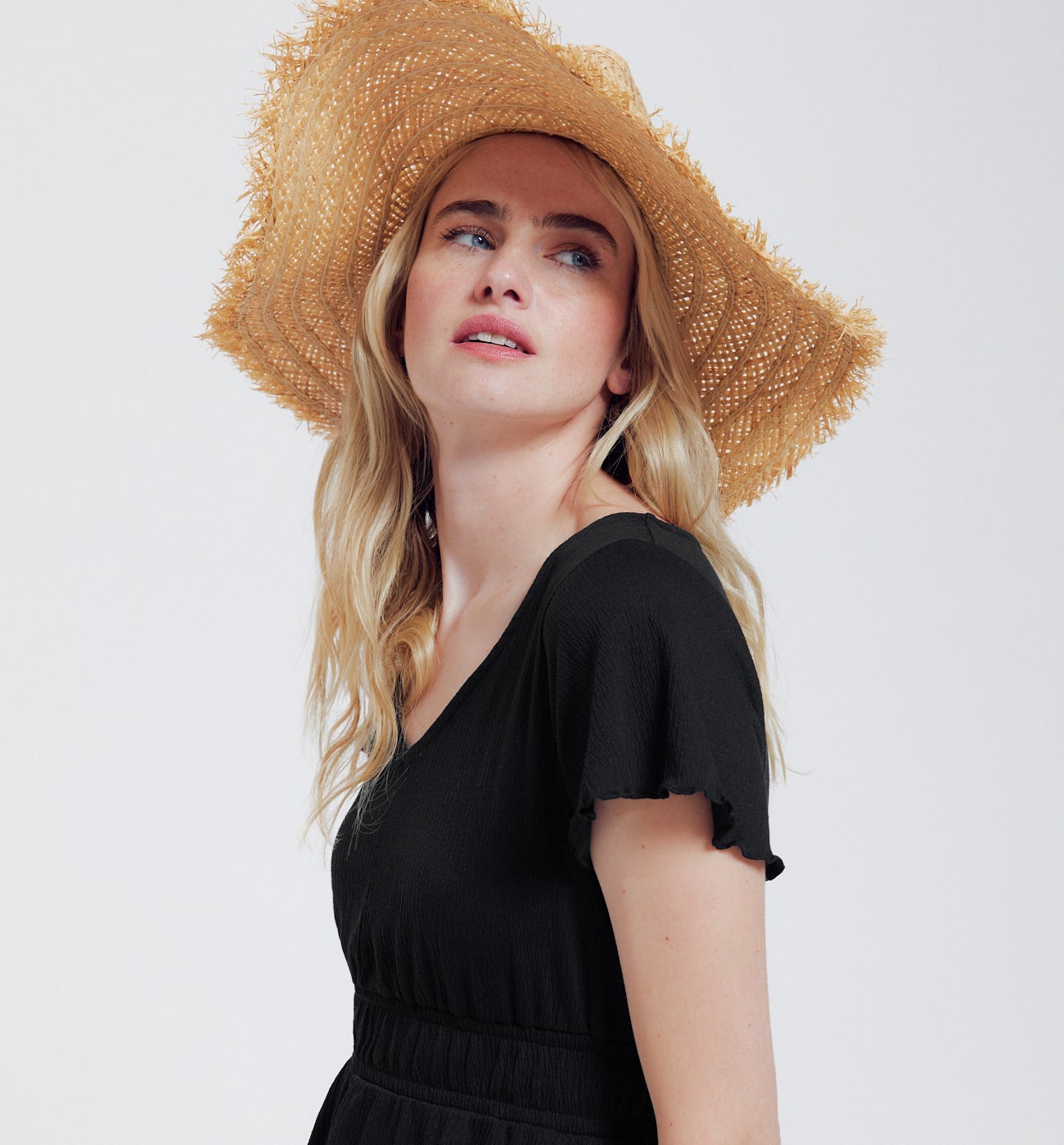 Robe manches courtes Femme - Noir