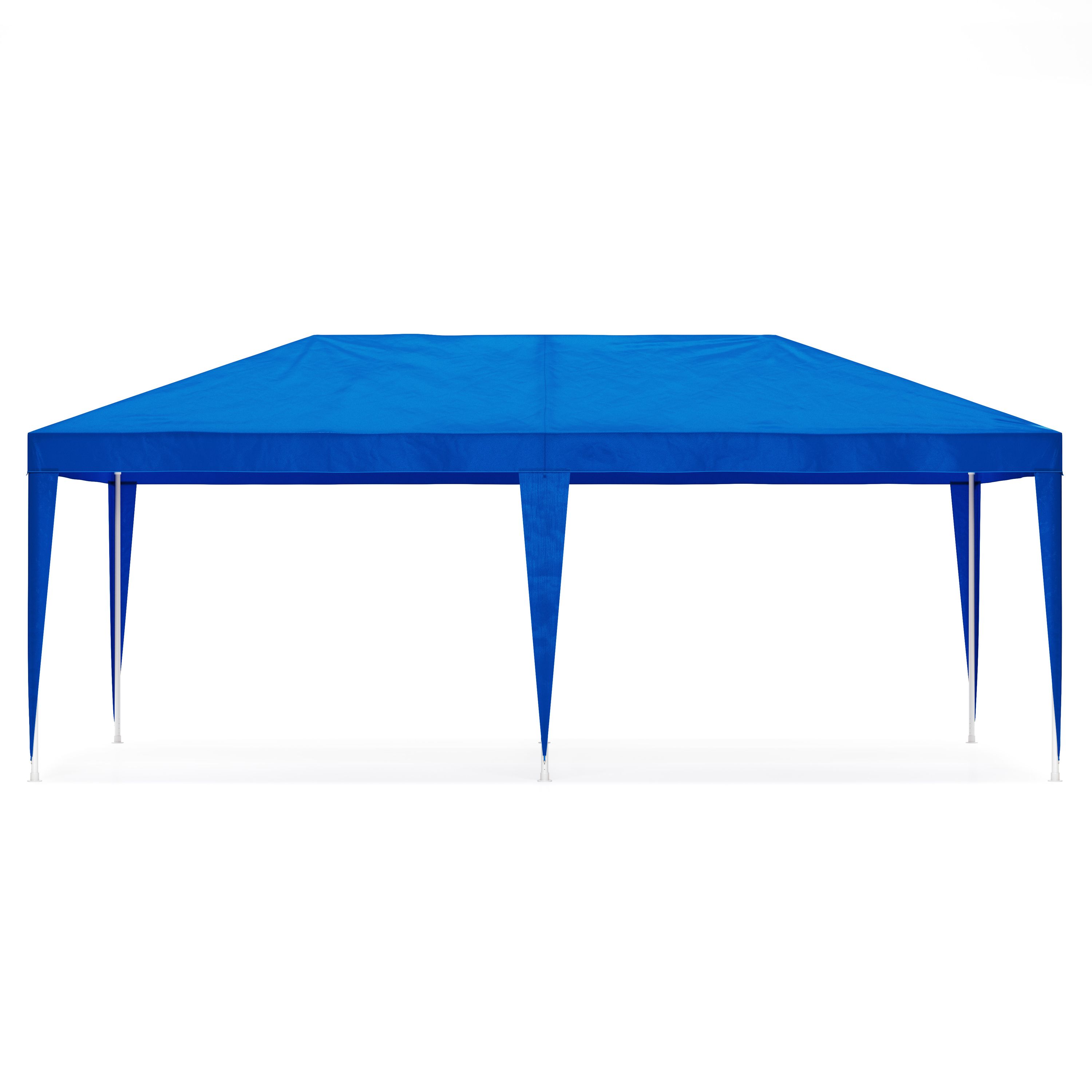 Pavillon LINU 6 x 3 m blau inkl. 6 Seitenwände