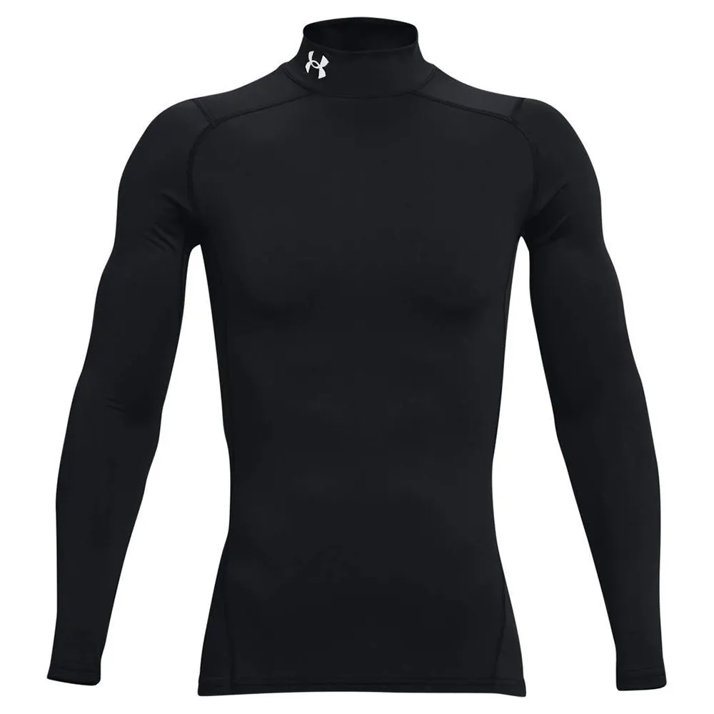 Under Armour -  Under Armour Shirt ColdGear Compression Mock Logo schwarz