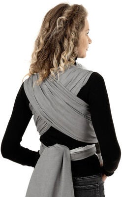 Fidella Baby Wrap Bæresjal Size 6 Chevron, Light Gray
