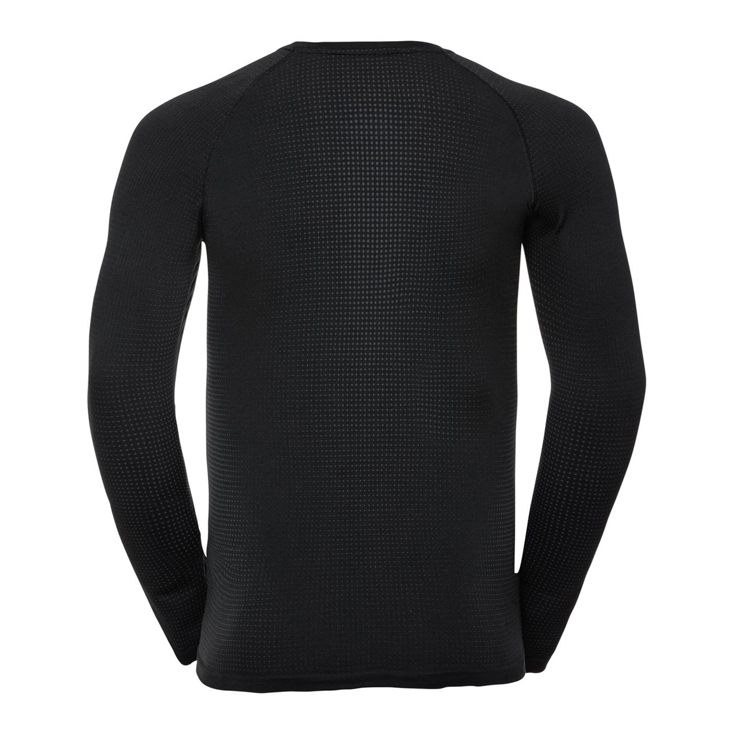 Odlo Performance Warm Eco BI Top Crew Neck Haut Manches Longues Hommes - Noir