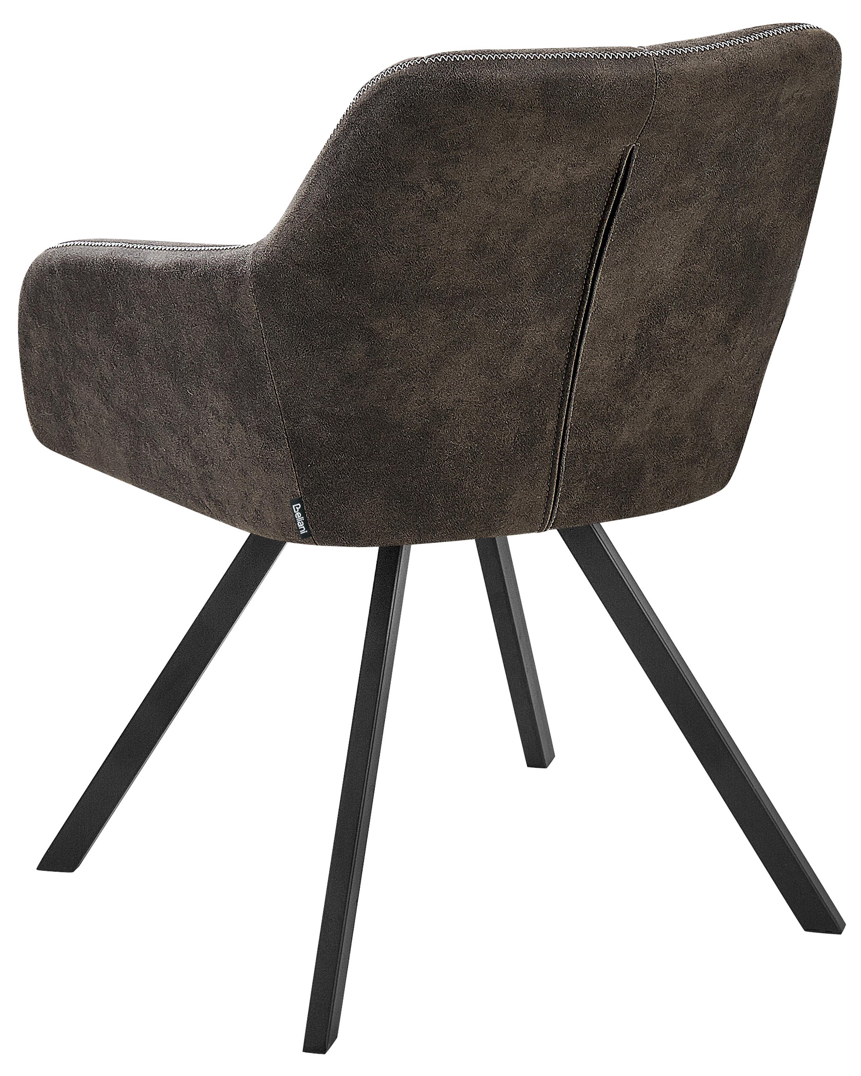 Set van 2 eetkamerstoelen MONEE Donkergrijs
