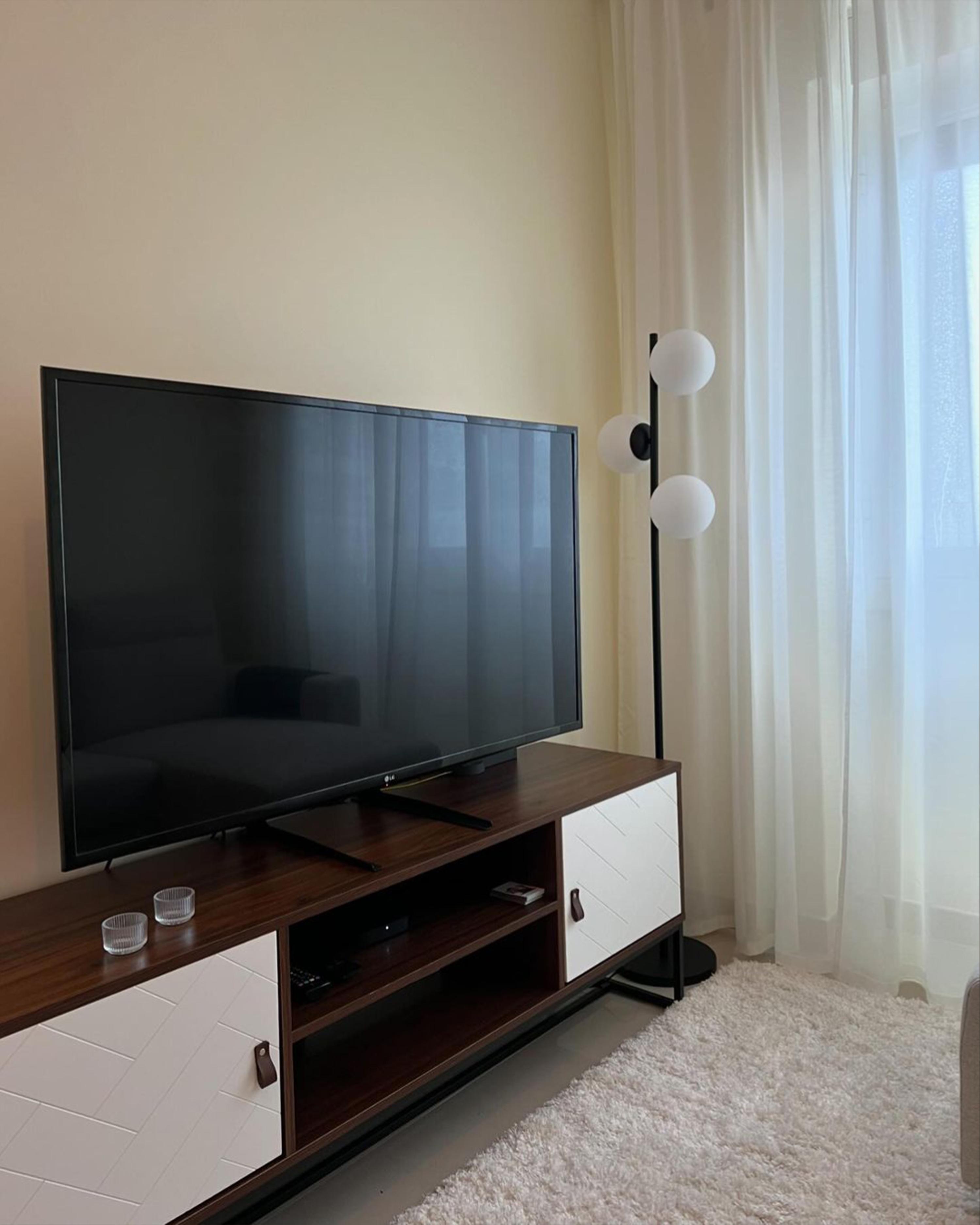 TV-meubel NUEVA Donkerbruin/wit