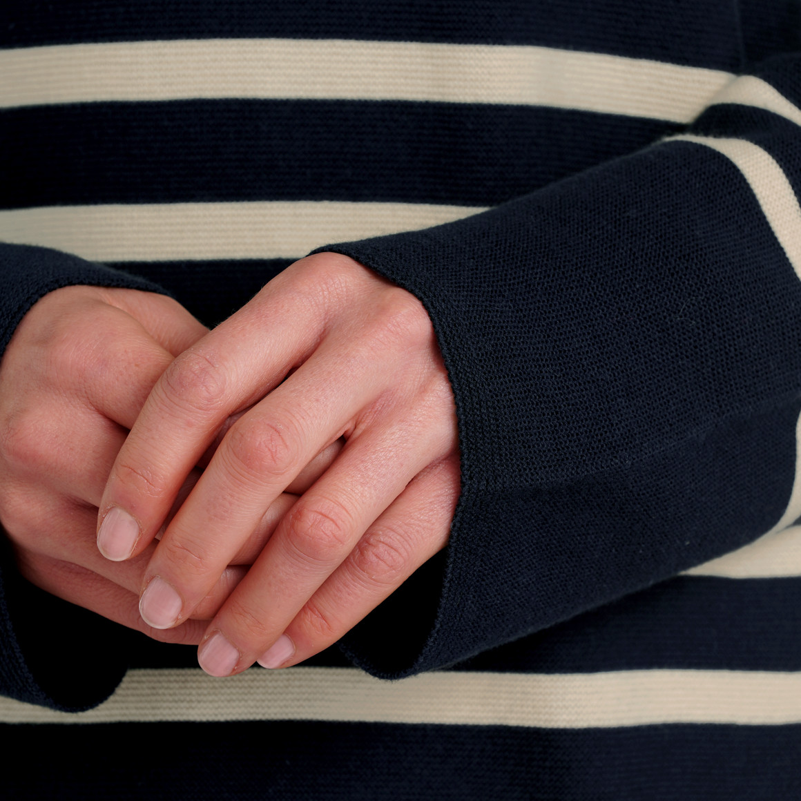 Gina Benotti Damen Feinstrickpullover mit Streifenmuster dunkelblau