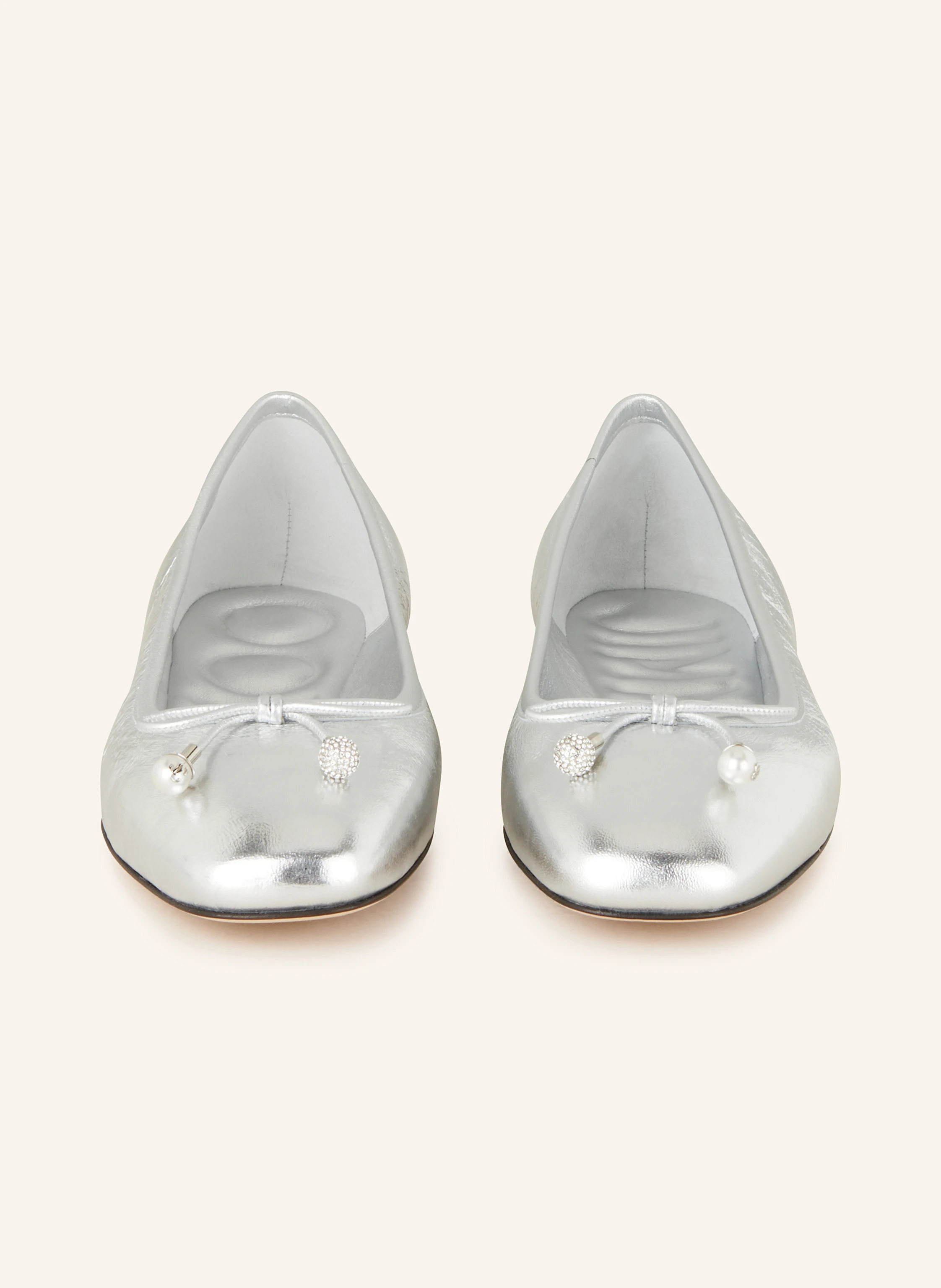 JIMMY CHOO Ballerinas ELME mit Schmuckperlen