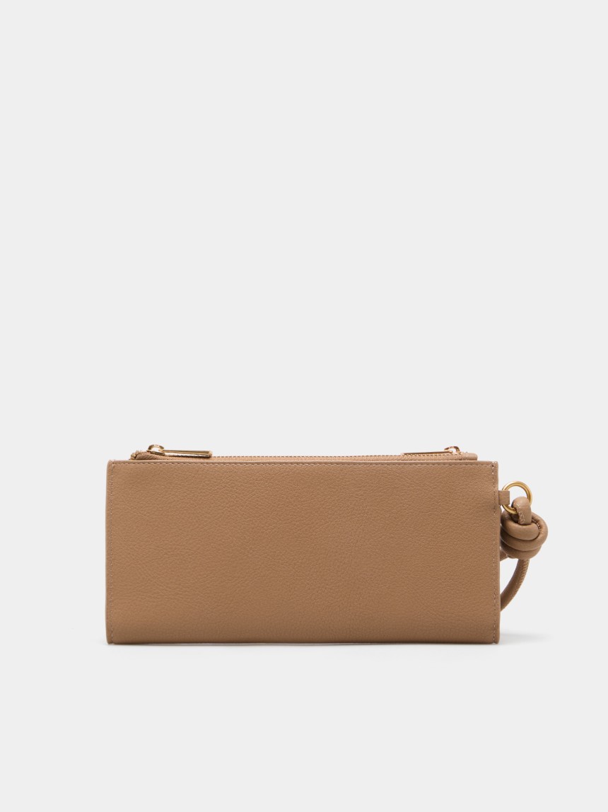 Carteira clutch com alça