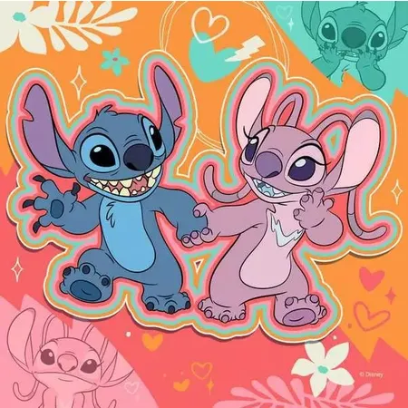 Ravensburger Puzzle - Disney Stich: Einfach nur spielen, 3 x 49 Teile