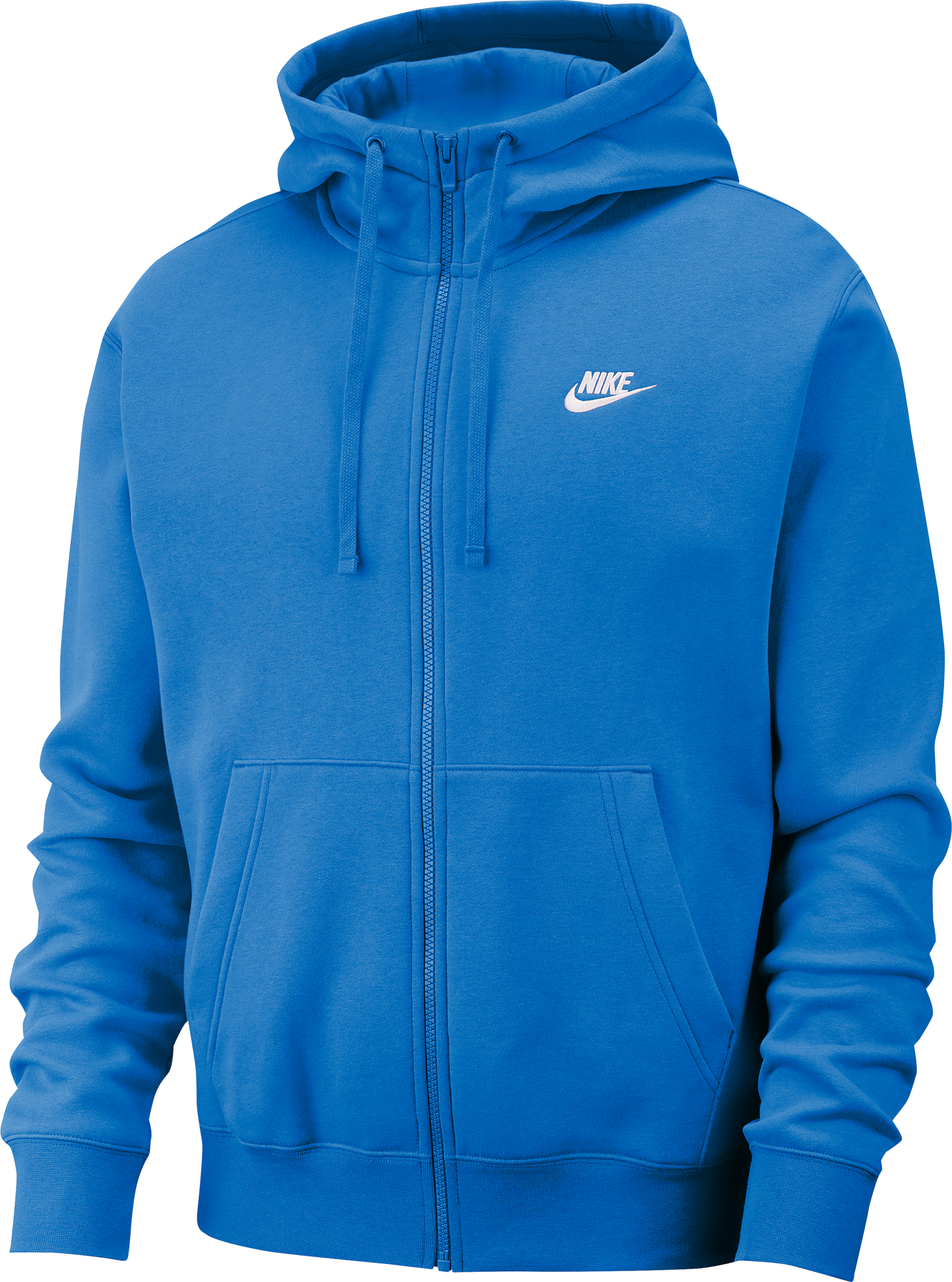 Nike Club Fleece Kapuzenjacke Blau Weiss F435