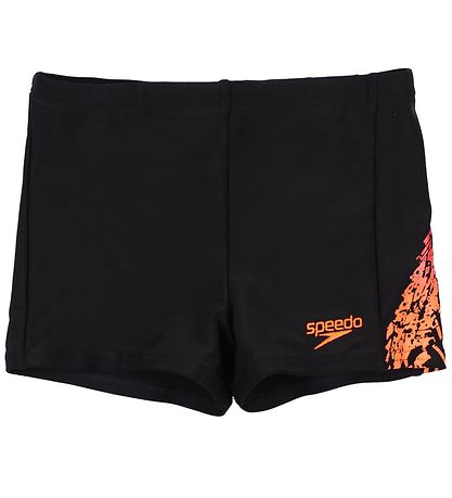 Speedo Bådebukser - Logo Panel - UV50 - Sort/Orange