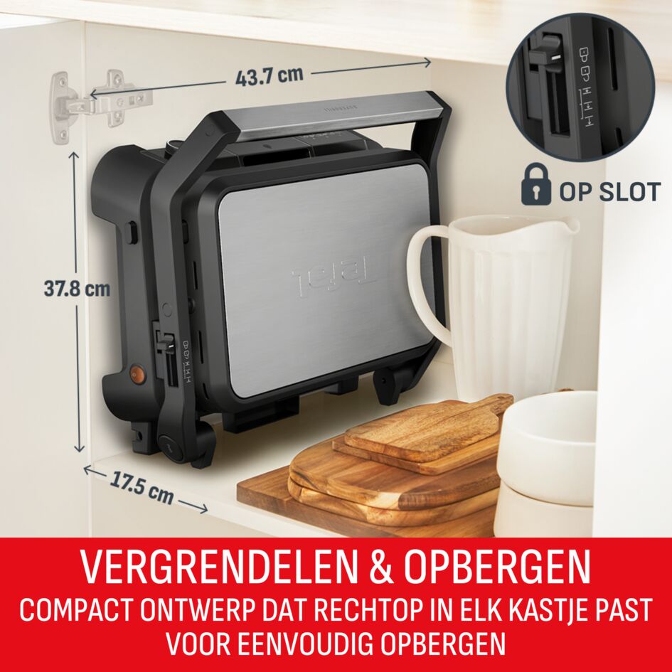 SuperGrill 3-in-1 GC520D XL contactgrill, barbecue en ovenstand