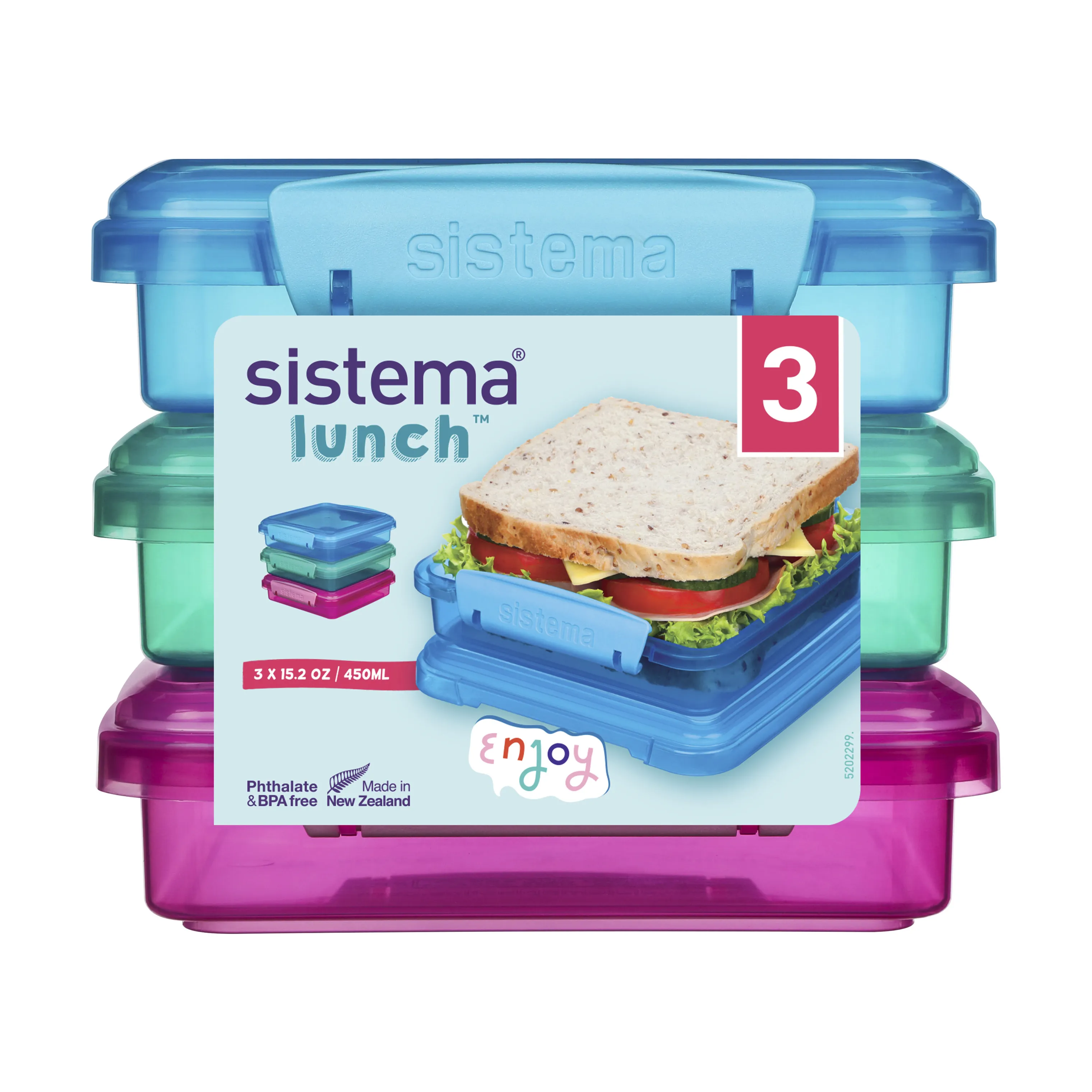 Sistema Madkasse - 3 stk.