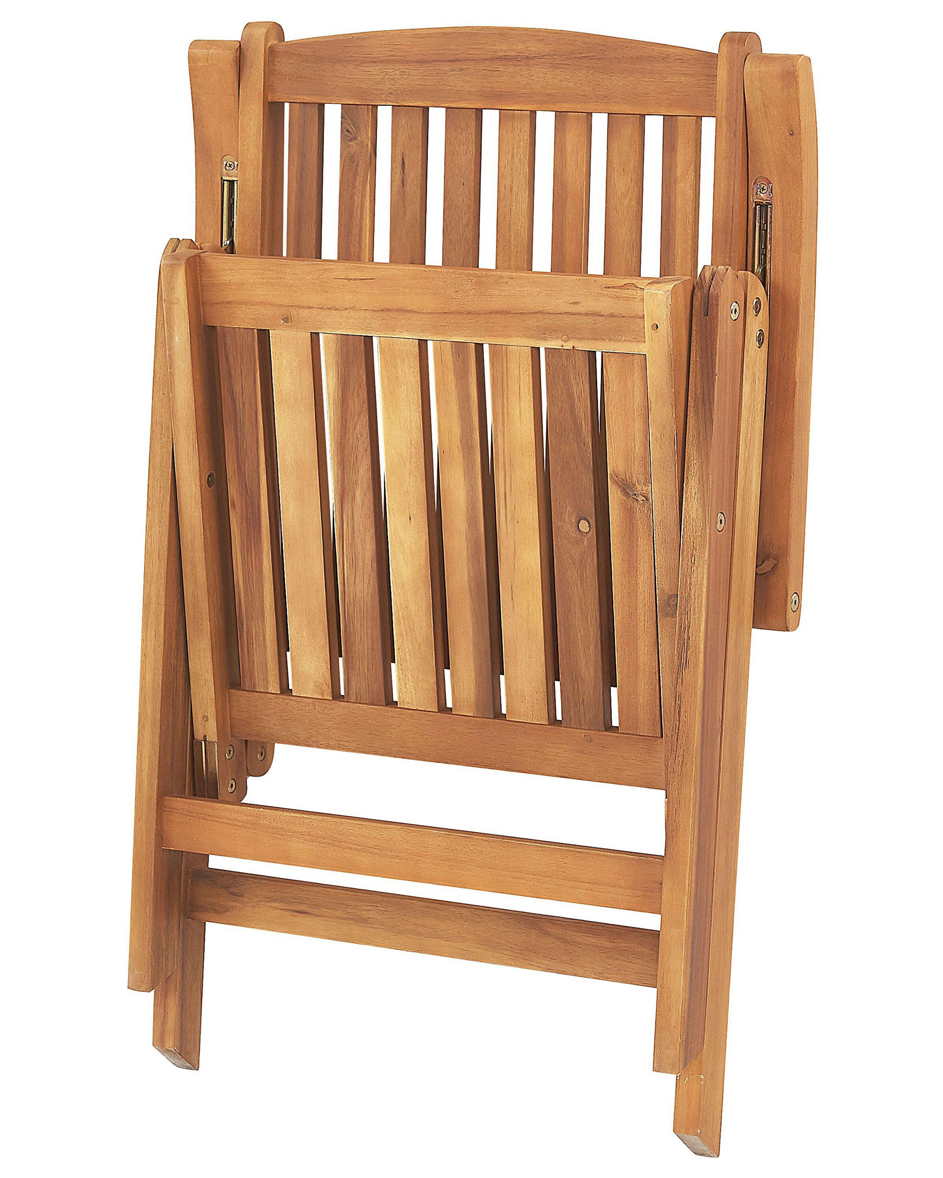 Set van 2 tuinstoelen JAVA Acaciahout Lichtbruin
