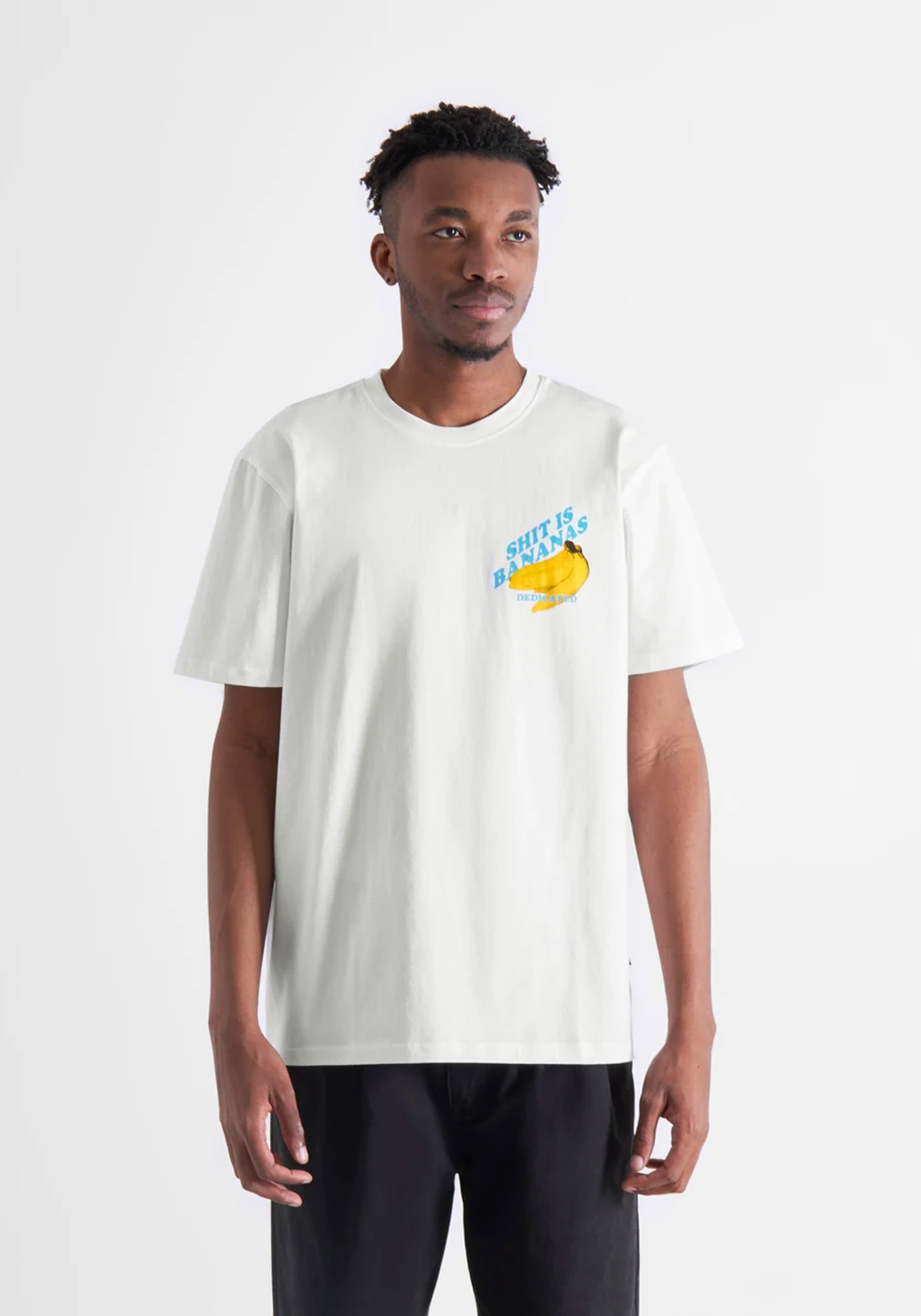 Dedicated T-Shirt Stockholm Bananas White