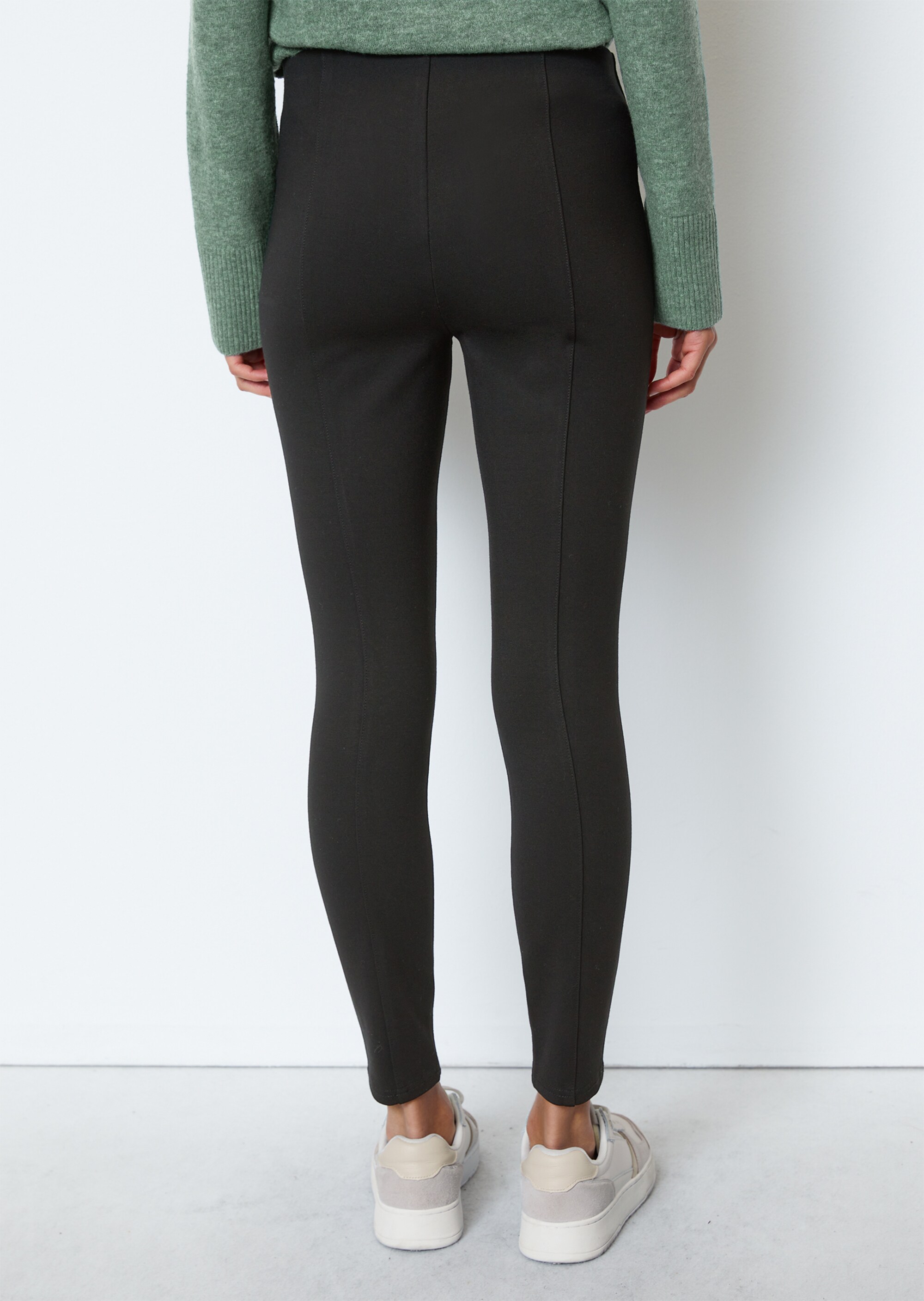 Kompakte Interlock-Jersey-Leggings skinny aus LENZING™ ECOVERO™-Stretch und recyceltem Nylon