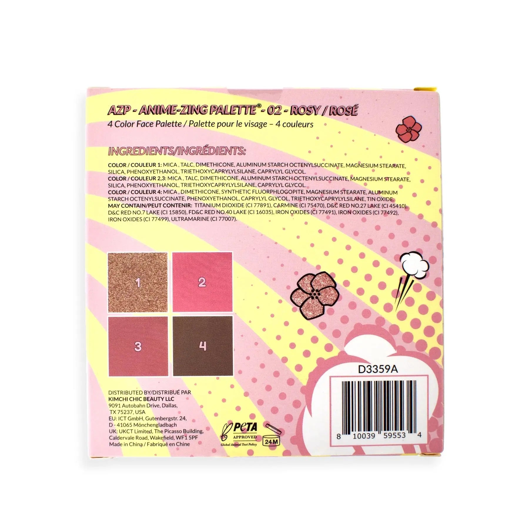 Anime Zing Palette Rosy