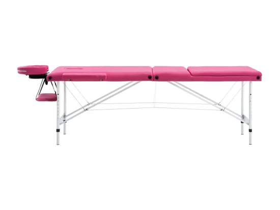 Table de massage pliable argenté 191 x 70 x 59 cm 02_0001827