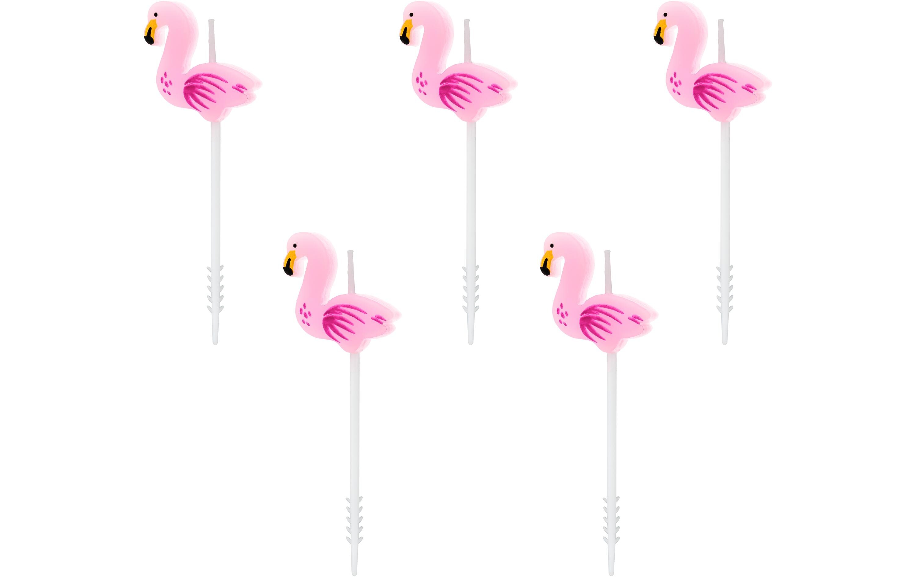 Kerze Flamingos 5 StückGeburtstagskerzen