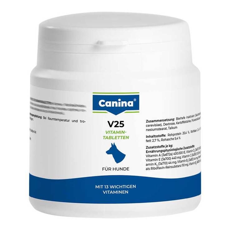 V 25 Vitamintabletten vet. (für Tiere), 100 g