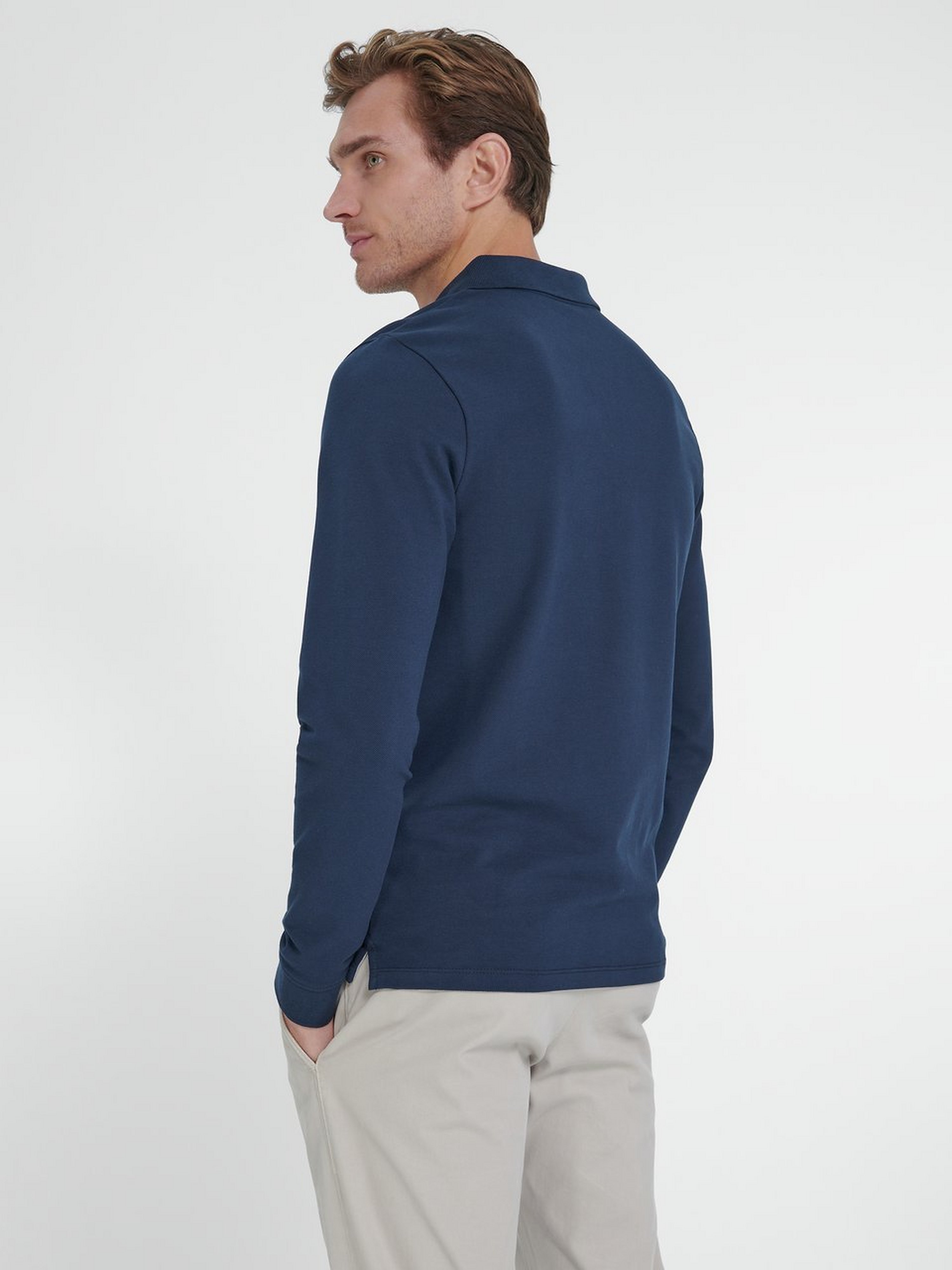 Polo-Shirt „LS Pique Polo Slim“