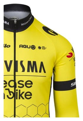 Maillot Manches Longues Replica Visma Lease Noir / Jaune