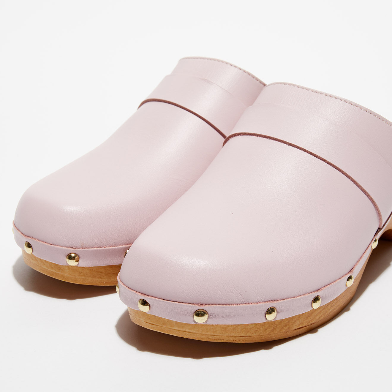 Apologie Studio Sabots en Cuir Sofia blush - Talon 5 cm