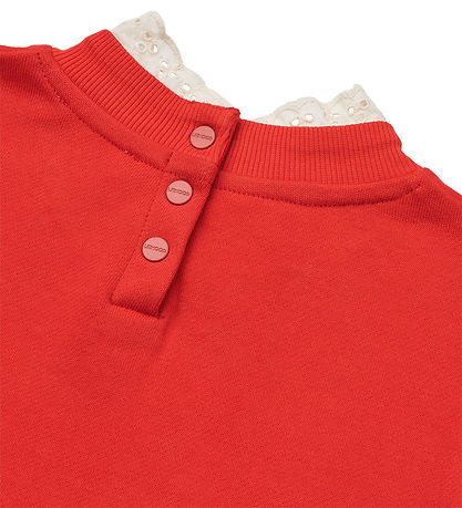 Liewood Sweatshirt - Rakel - Holiday Bow Dark Red/Apple Red
