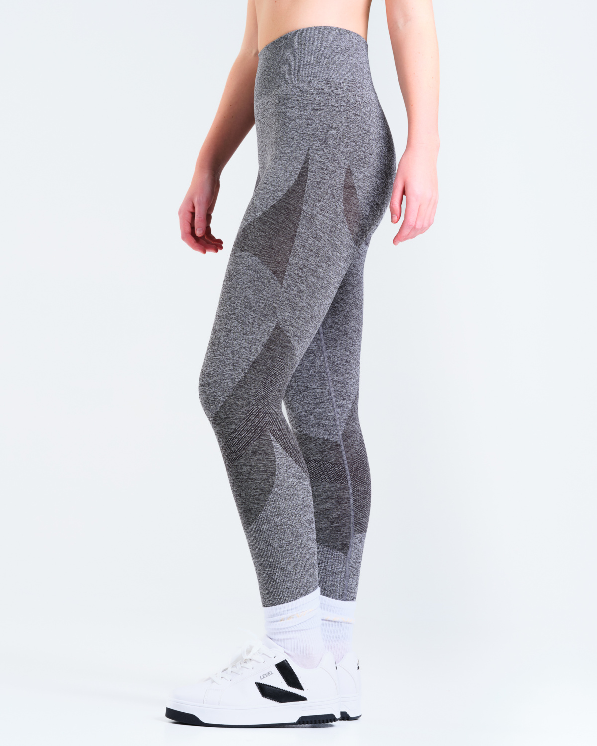 LEVITY Solar Seamless Tights Dark Grey Marl