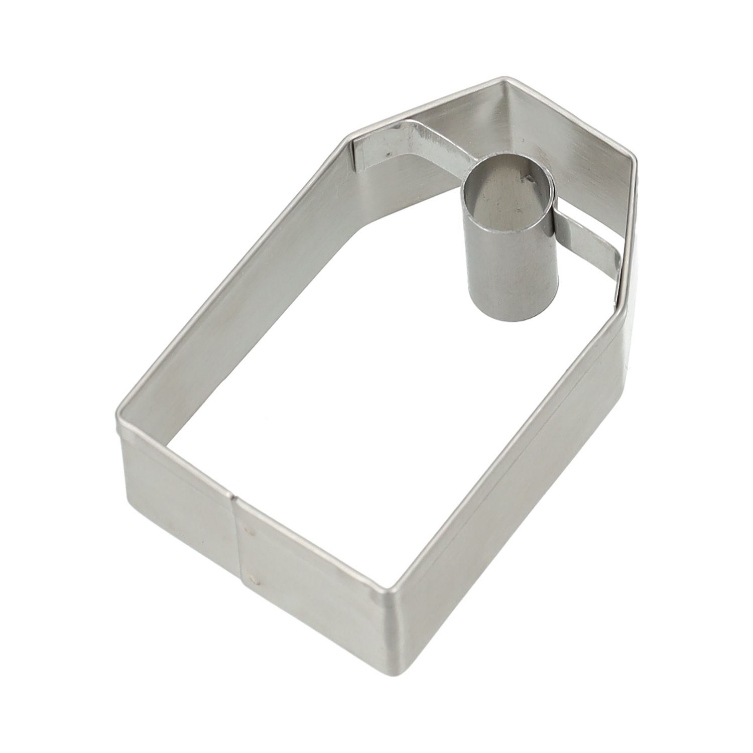 Uitsteekvorm hangtag, recycled rvs