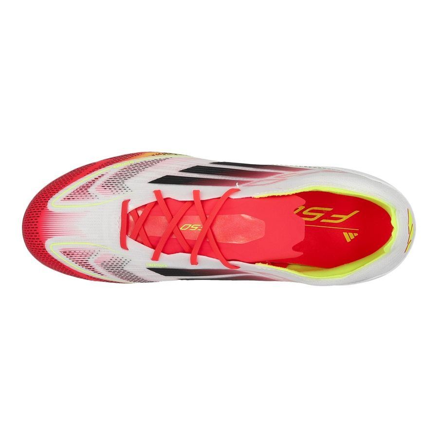 adidas F50 Elite FG Pure Victory - Blanc/Noir/Jaune Enfant
