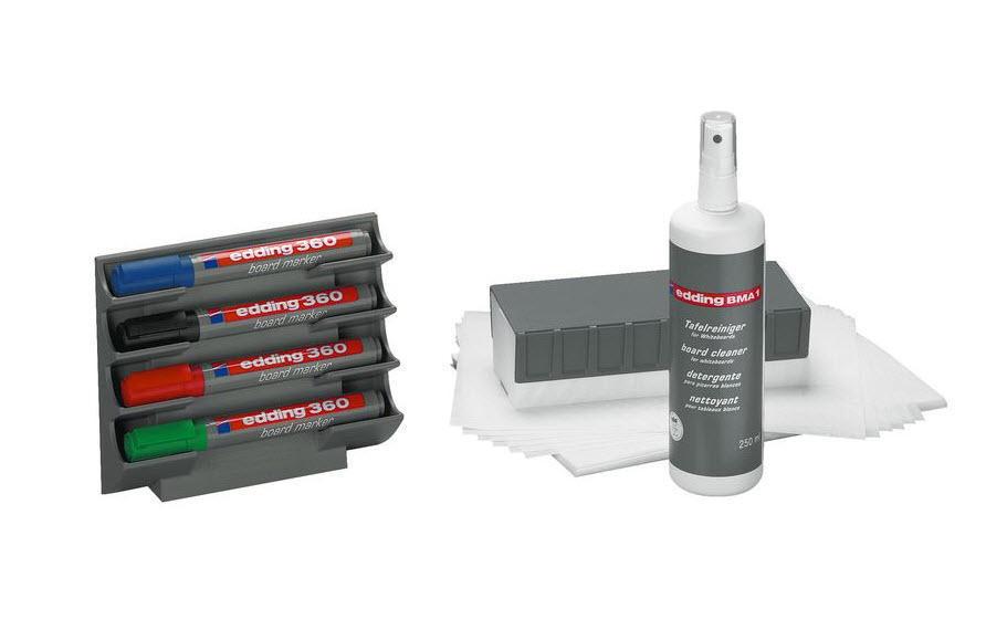 Whiteboard-Marker Zubehörset BMA 15STafelreinigung und Schreibutensilien für Whiteboards