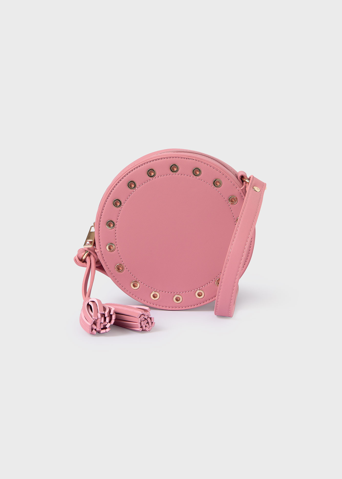 Bolsa redonda com franjas para meninas
