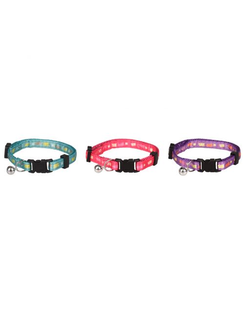 Flamingo Kattenhalsband Sami - Kattenhalsband - 20-34 cm Assorti Multi-Color