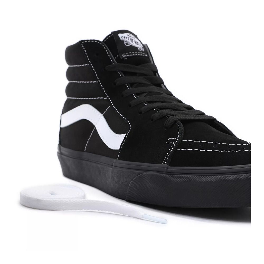 Vans SK8-HI - Sneakers (suede/canvas)blkblktrwht