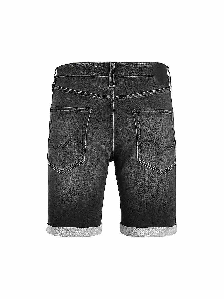 JACK & JONES Jeansshorts JJIRICK JJICON schwarz