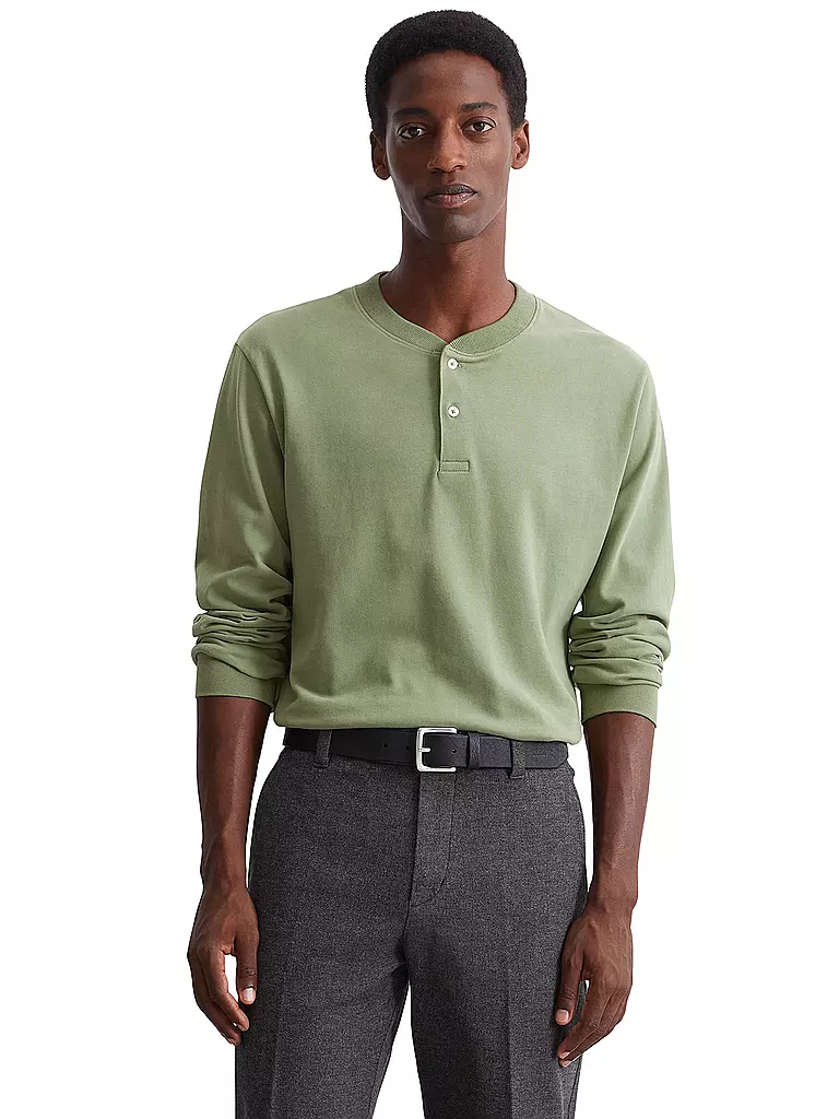 MARC O'POLO Langarmshirt braun