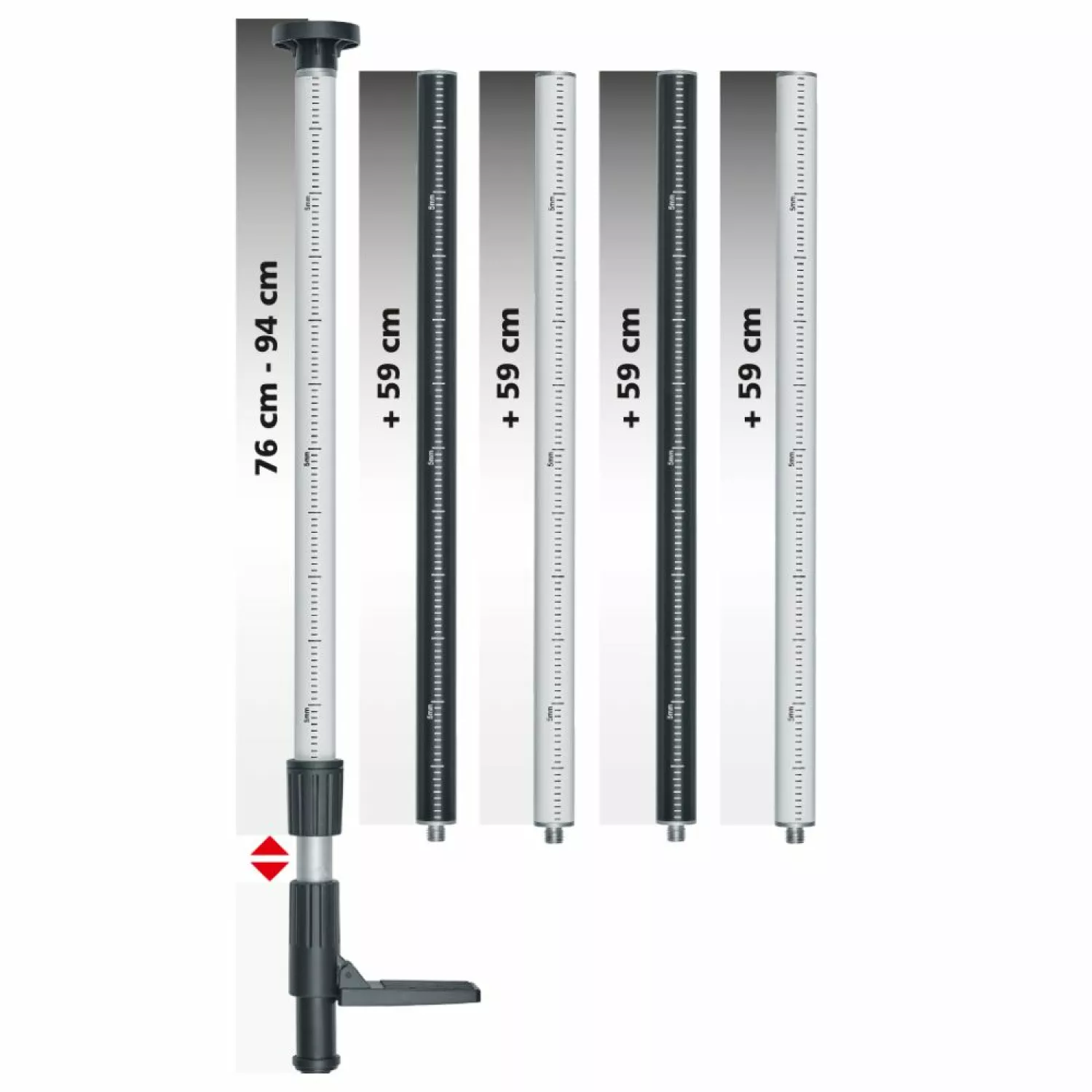 Laserliner 090.122A Telescoopstatief Telepod Plus - 330cm