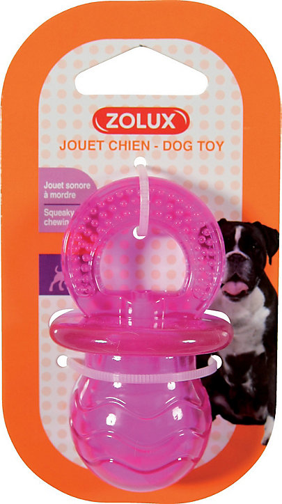 Jouet TPR Zolux Tétine pop 7,5cm rose framboise