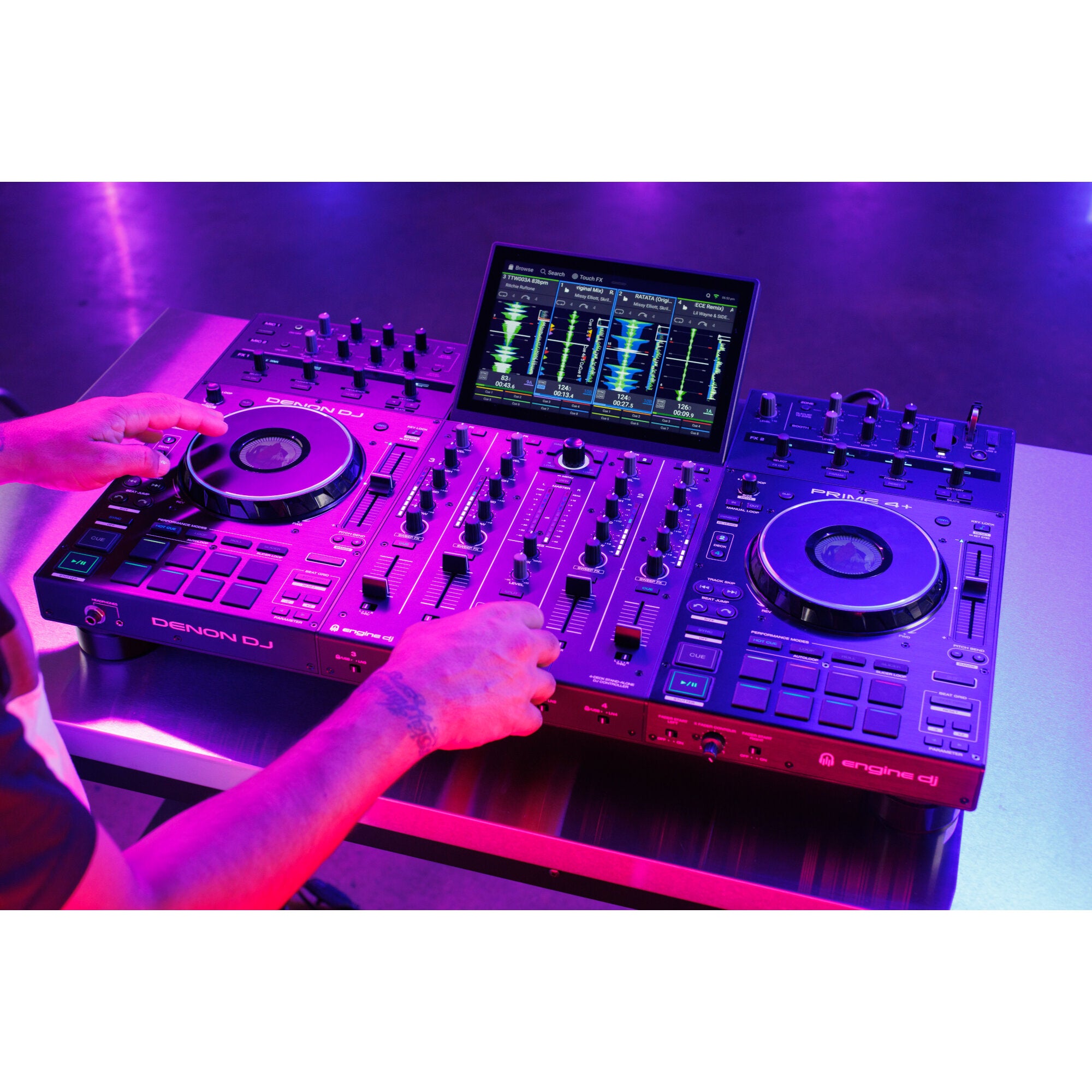 Denon DJ Prime 4+ 4-deck standalone DJ-controller