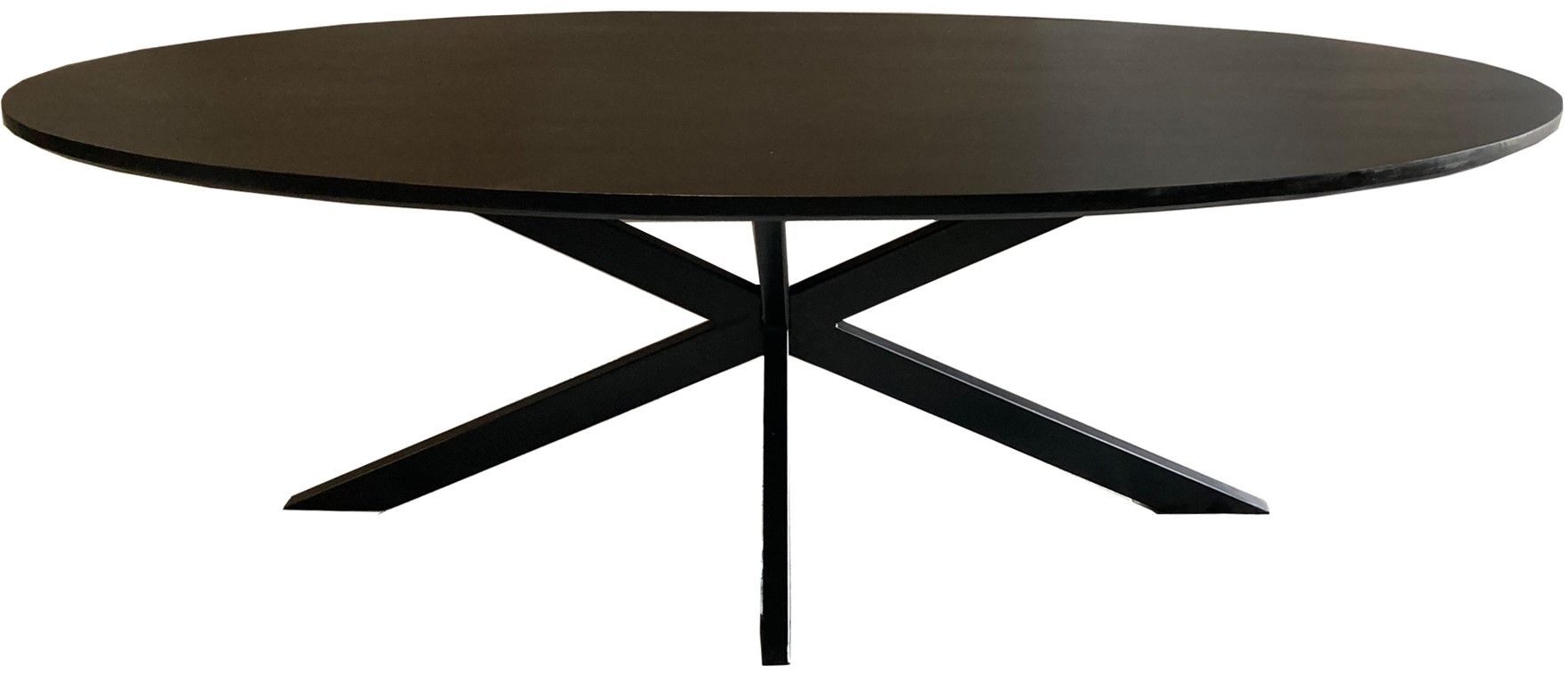 Eettafel Oval Black Jesper B240 x D110 x H76 cm