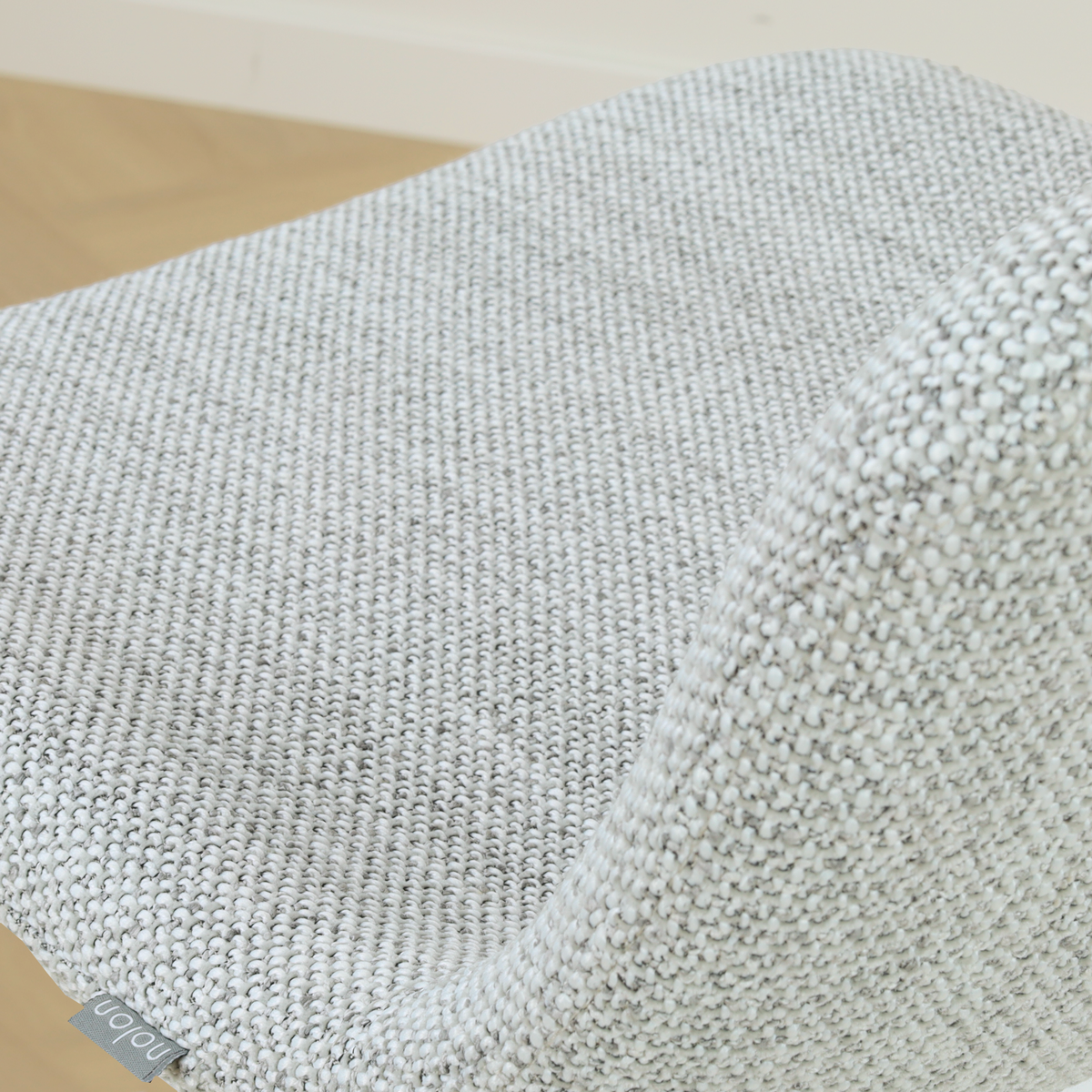 Barkruk Nino-Mats zwart onderstel grijs melange 75 cm