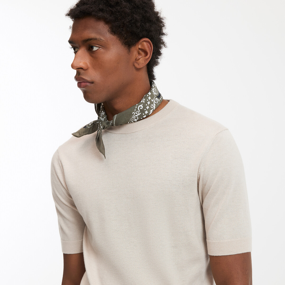 COLEÇÕES LA REDOUTE<br>T-shirt em tricot met ronde hals