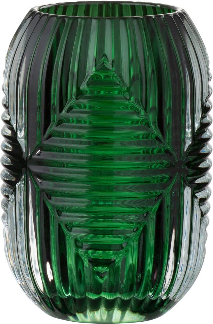 J-Line waxinelichthouder Line groen D 9 H 13 cm