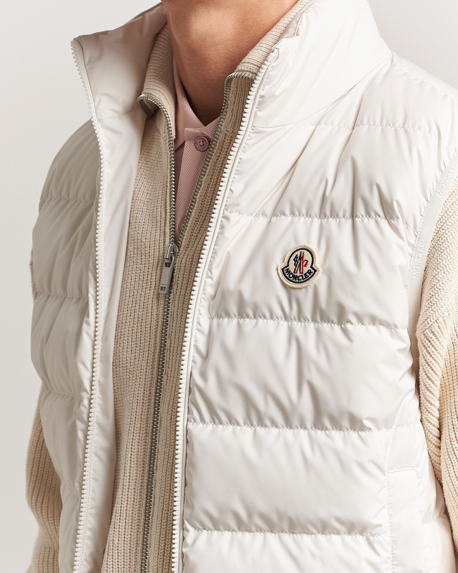 Moncler Contrin Down Vest Off White