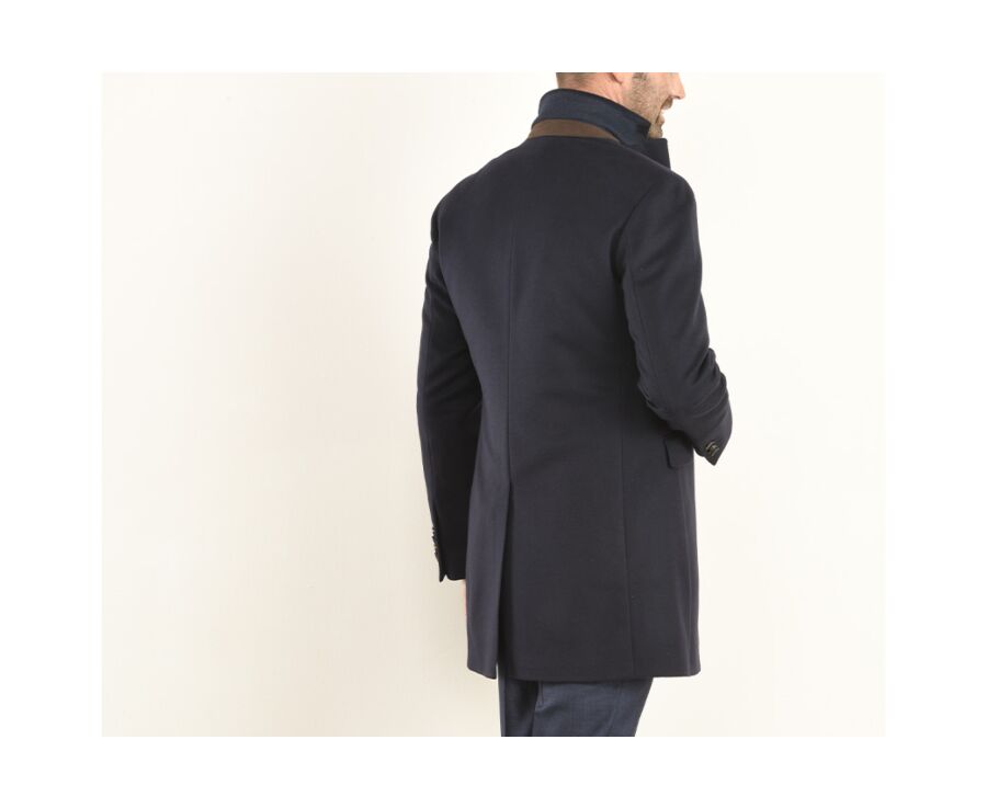 Manteau homme laine & cachemire hiver Bleu Marine - HONORÉ II