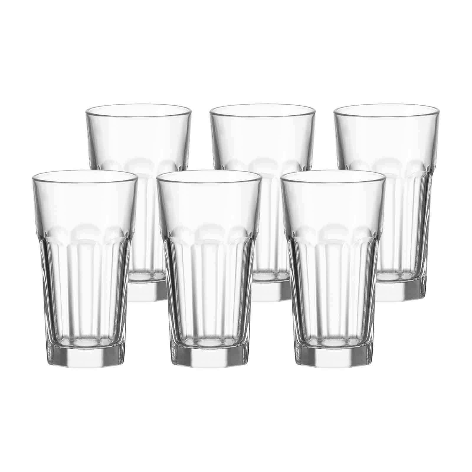 Leonardo Longdrinkgläser Rock 340 ml 6er Set