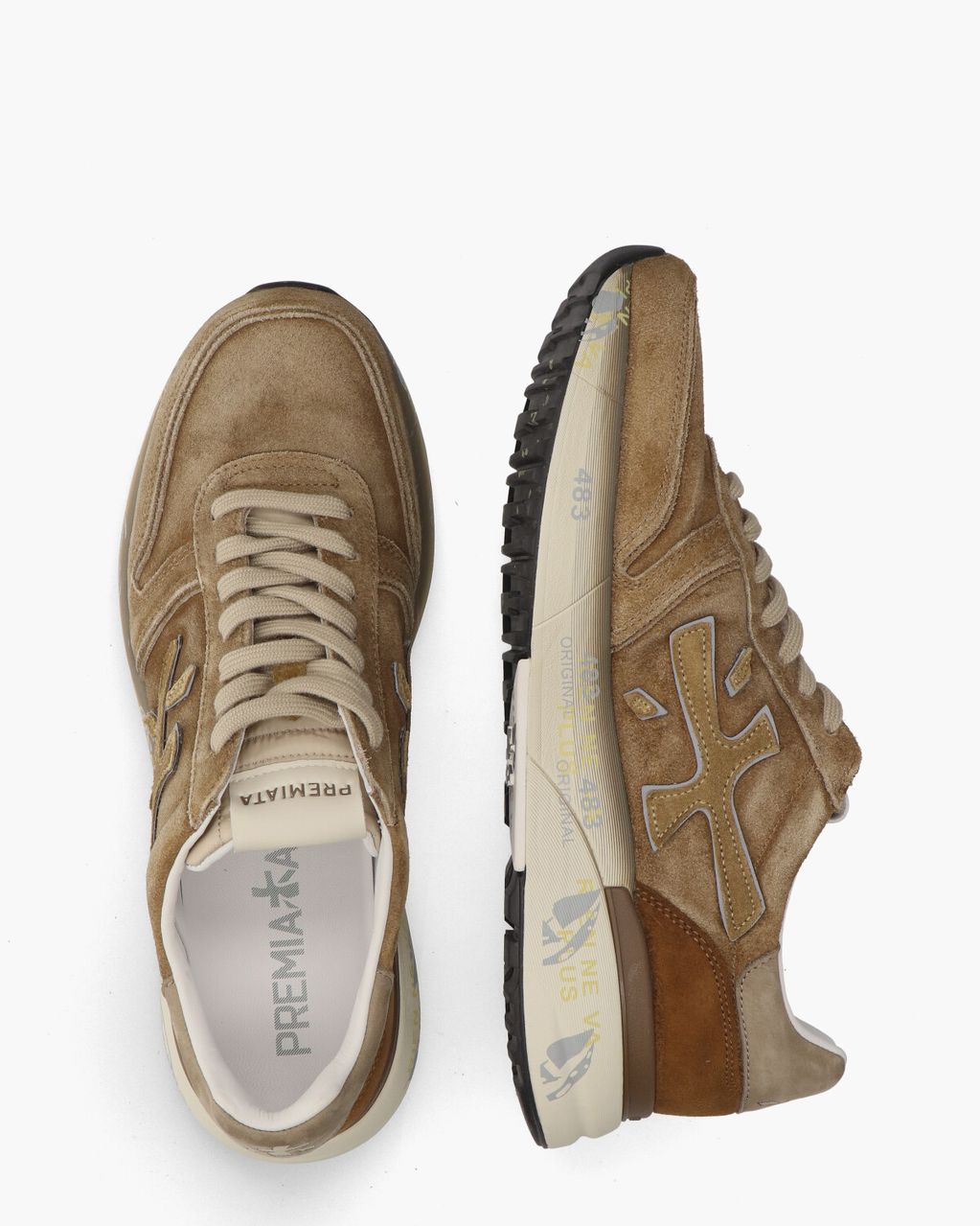 Premiata Mick 7712 Bruin Herensneakers