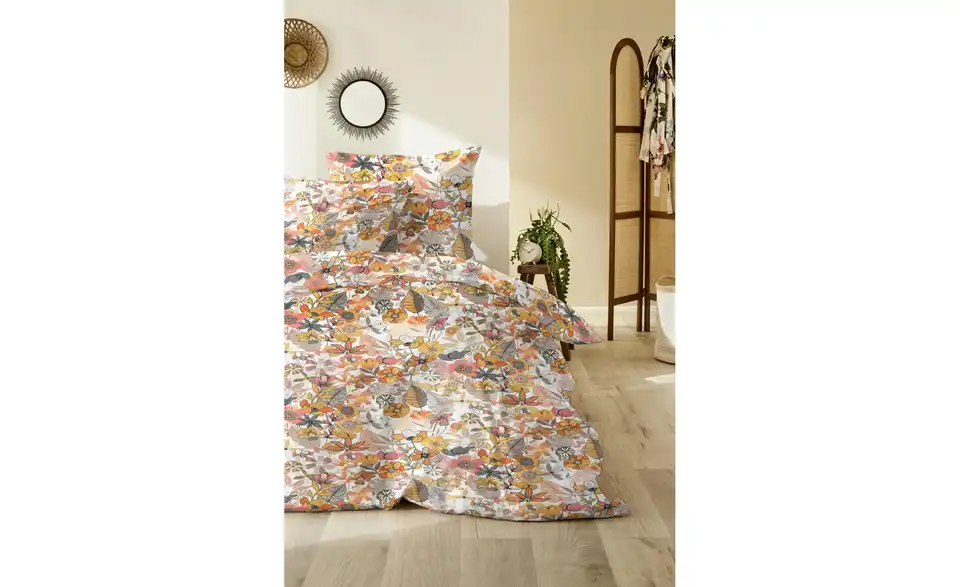 Bettwäsche-Set Orange 200 cm 135 cm