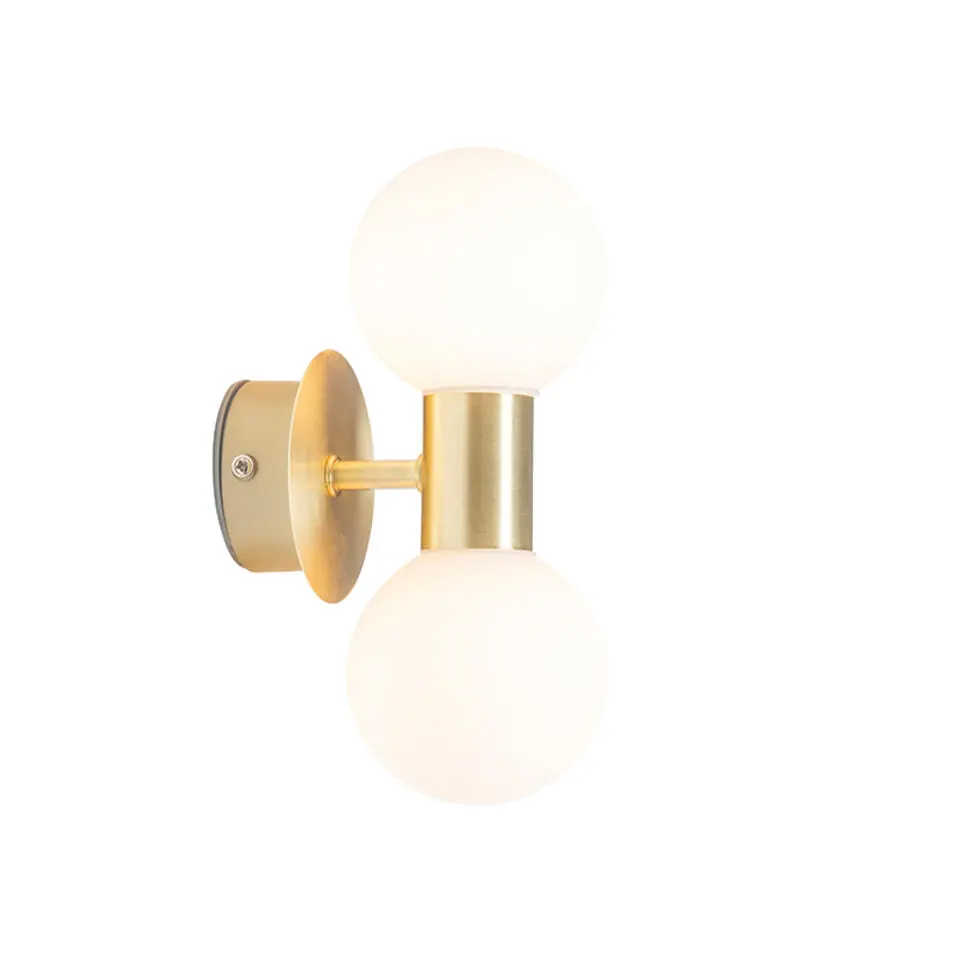 Qazqa wandlampen cederic goudkleurig g9